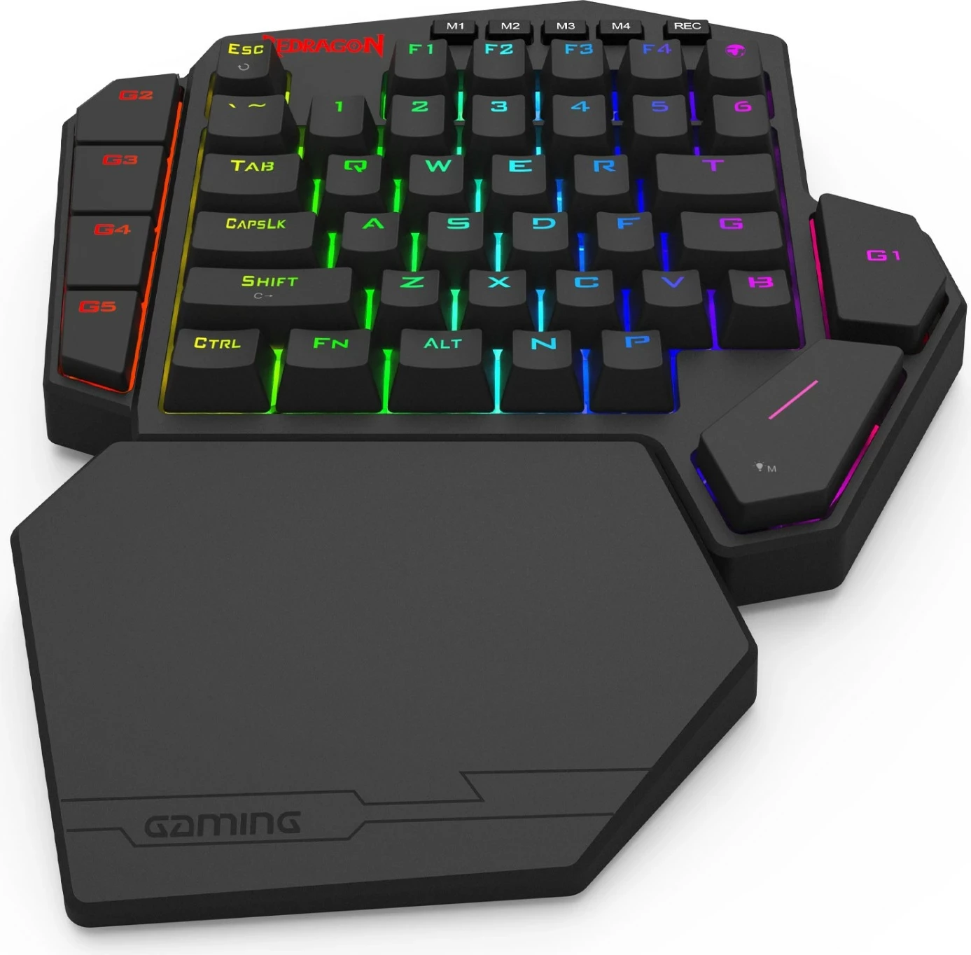 Tastierë gaming Redragon K585RGB-M Diti Magnetic, switch magnetik, RGB, USB-C, e zezë