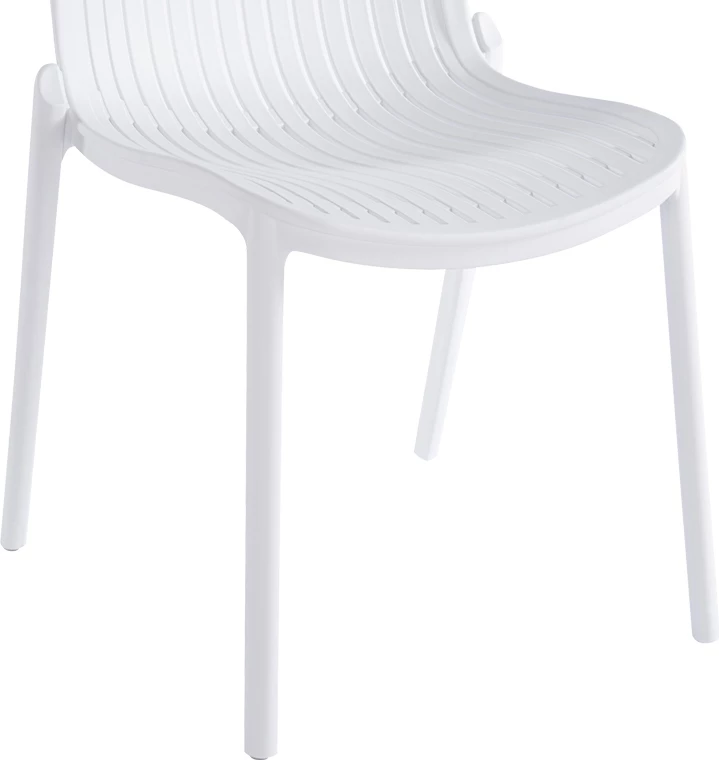 Karrige e grumbullueshme Teragi, polipropilen me mbrojtje UV, e bardhë, 58x43.5x82cm