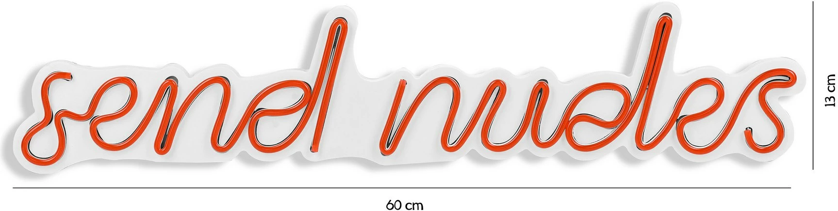 Dekor dritash LED plastike, send nudes, ngjyrë e kuqe