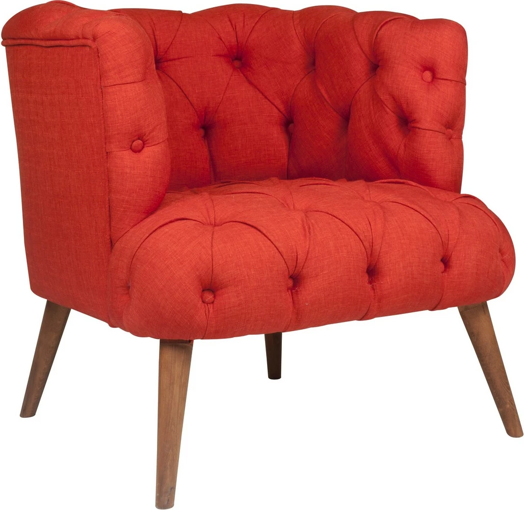 Karrige Wing Atelier del Sofa, West Monroe, ngjyrë e kuqe qeramike