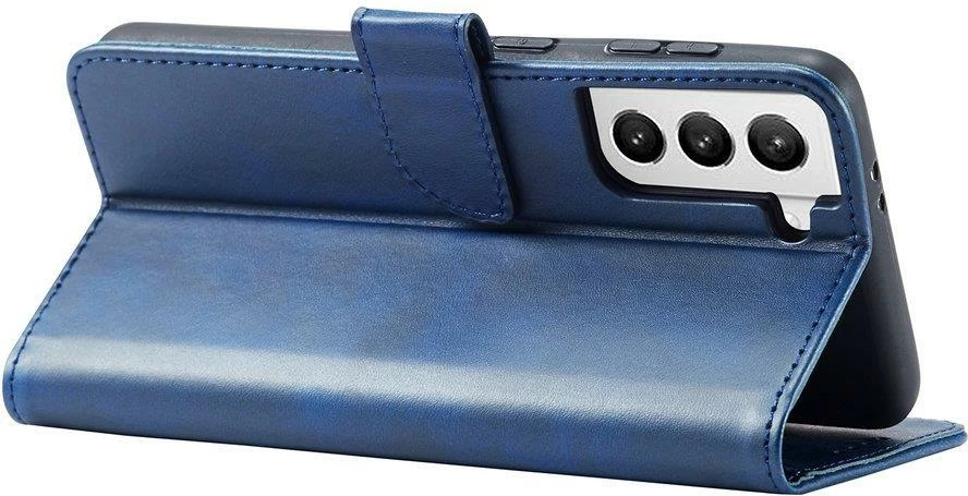 Mbështjellës Hurtel Magnet Case Elegant për Samsung Galaxy S22+, me kapak, kaltër