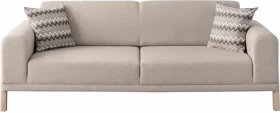 Divan treshe Atelier del Sofa, ngjyrë latte-krem
