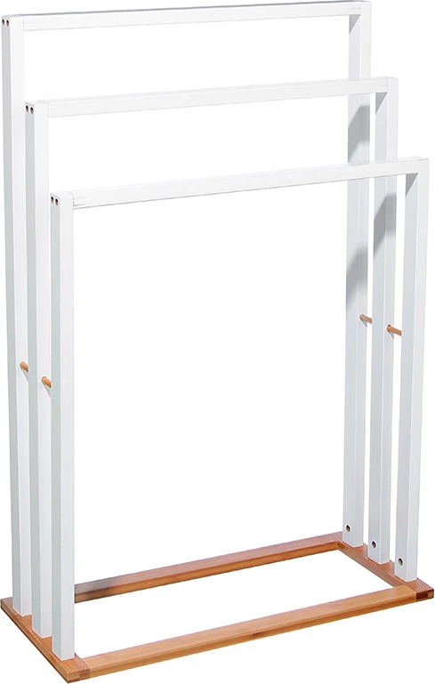 Varëse dyshemeje Tower MDF-bambu bardhë-natyrale 55x24x82cm