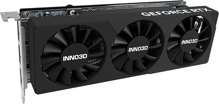Kartelë grafike Inno3D GeForce RTX 5060 X3 LP, 8GB GDDR7, 3 fan, e zezë
