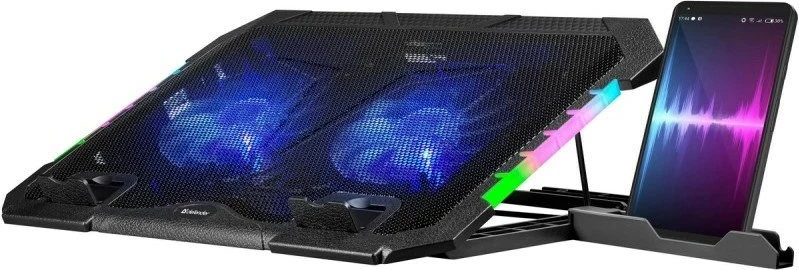Stendë ftohëse për laptop DEFENDER NS-502, 15.6"-17", 2W, 2xUSB, E zezë