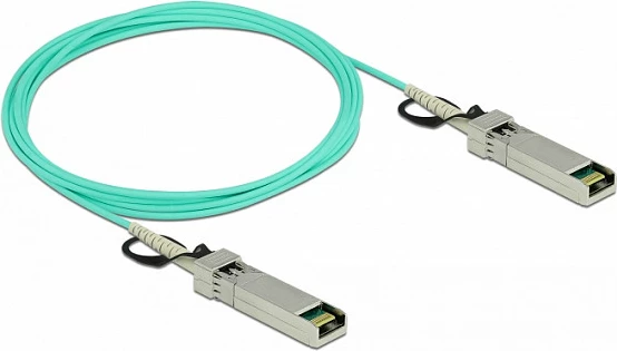 Kabllo optike aktive SFP+ DeLOCK, 3 m, 10 Gbit/s, SFP+ në SFP+, aqua