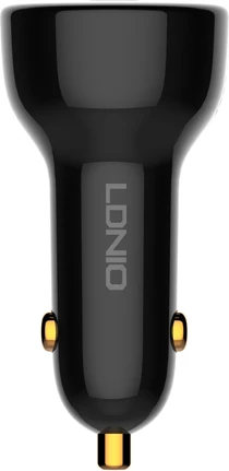 Karikues për veturë LDNIO C101 100W 2 porte USB-A/USB-C, i zi