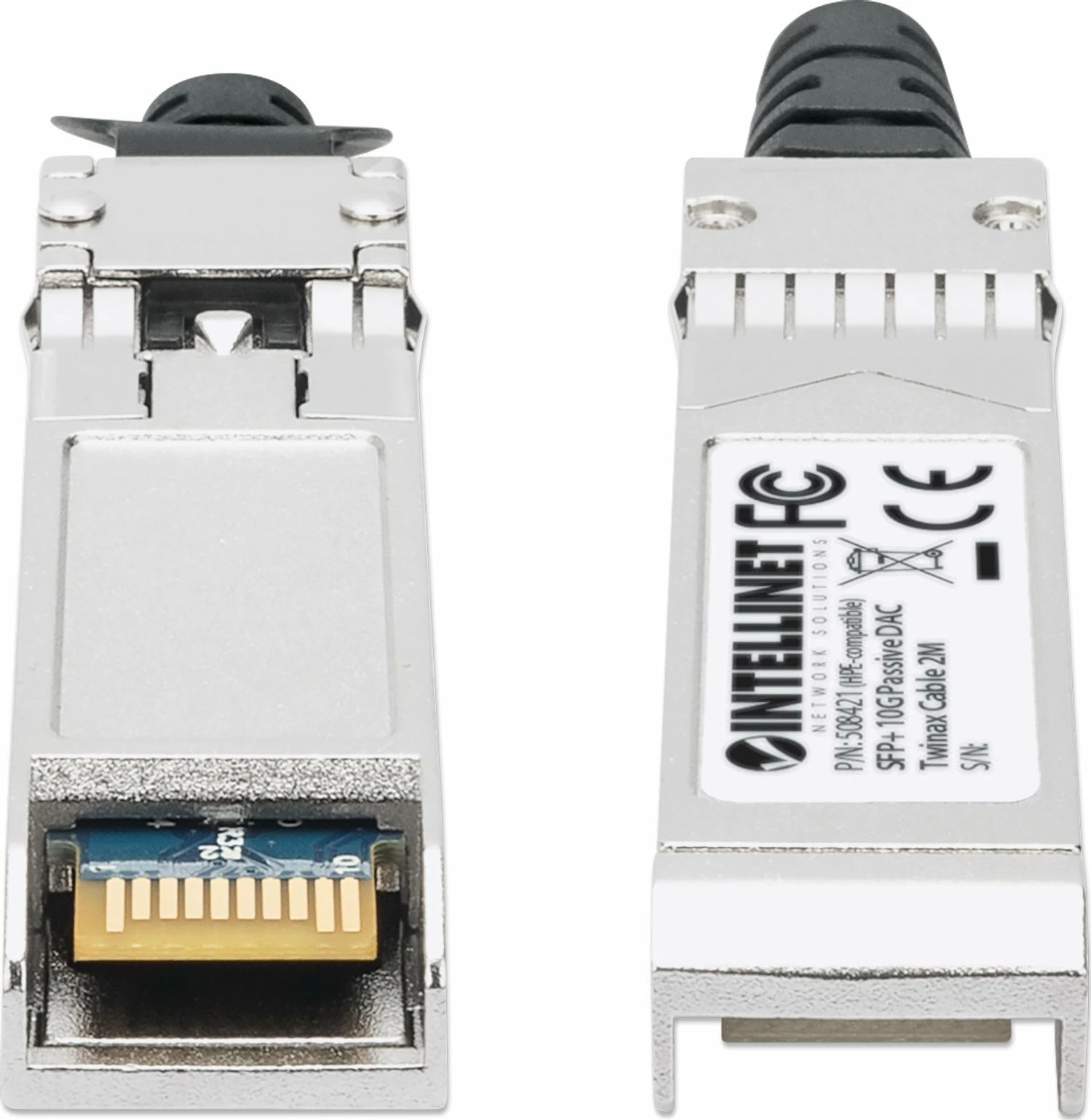 Kabllo DAC Twinax SFP+ 10G Intellinet Network Solutions SFP+ në SFP+, 2 m, HPE-compatible, e zezë