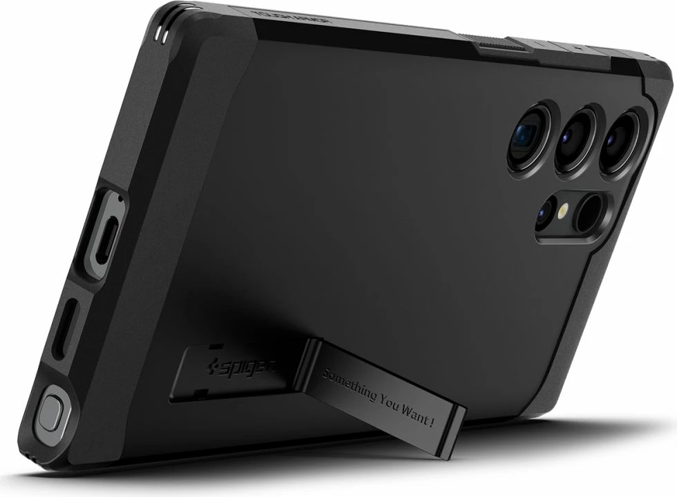 Mbështjellës Spigen Tough Armor për Samsung Galaxy S24 Ultra, i zi