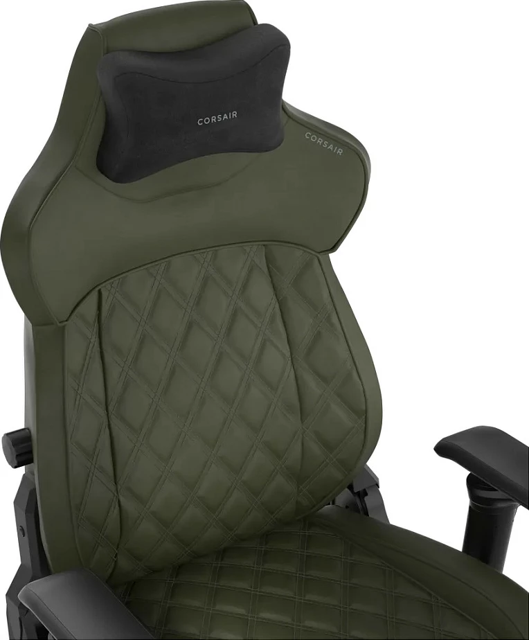 Karrige gaming Corsair TC500 LUXE, shpinore 160°, mbështetëse 3D, 120 kg, jeshile