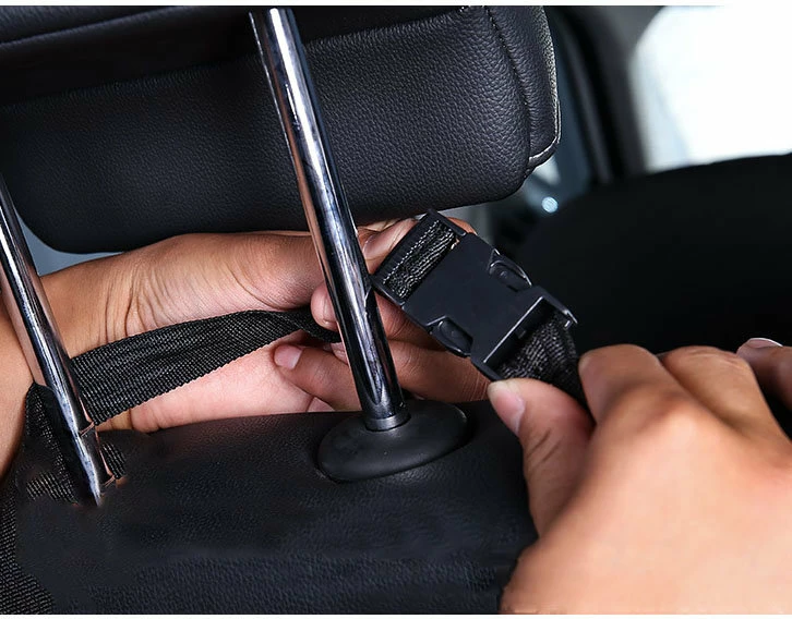 Organizues për makinë Hurtel për pjesën e pasme të sediljes, poliester, i zi