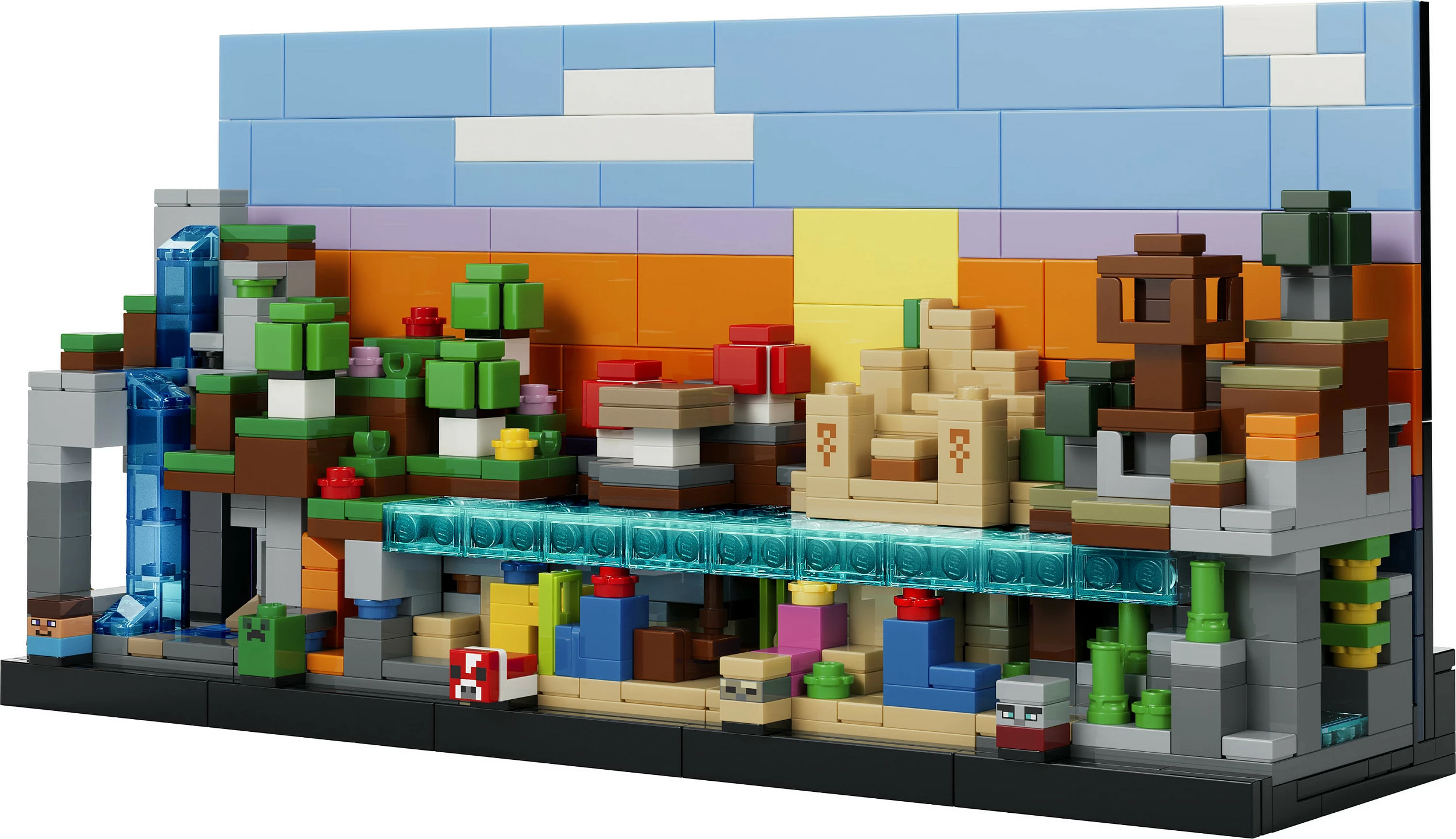 Set ndërtimi LEGO Minecraft Mini Biomes 21589, 797 copë, 12+, shumëngjyrësh