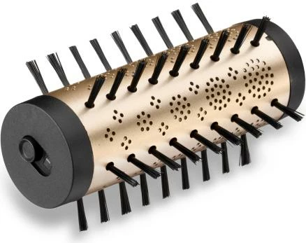 Furçë rrotulluese me ajër të ngrohtë për flokë, BaByliss AS952E, teknologji jonike, veshje qeramike, 2 koka të ndërrueshme, gold