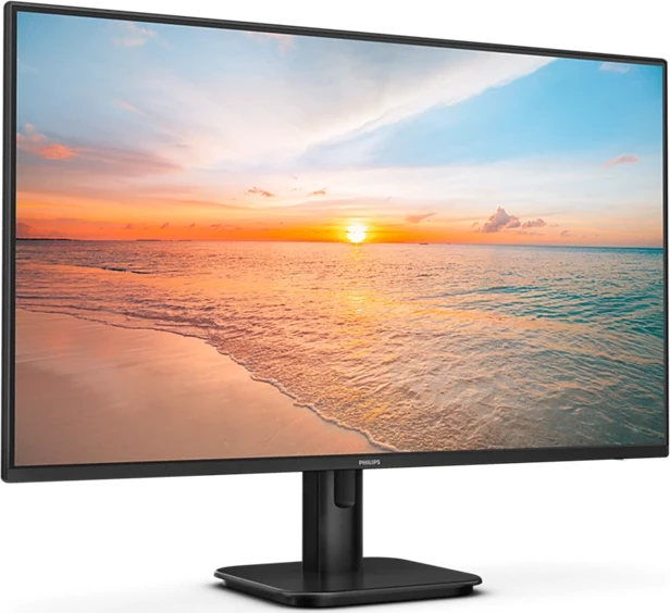 Monitor Philips 27E1N1100A, 27\", IPS, FHD 1920x1080, 100Hz, 4ms, HDMI/VGA, altoparlantë të integrum, i zi, set me kabllo HDMI