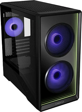 Kasë Lian Li Vector V150 INF, Mini/Midi-Tower, panel xhami, e zezë