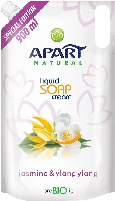 Sapun i lëngshëm Apart Natural Prebiotic Refill Creamy Liquid Soap Jasmine & Ylang Ylang 900ml