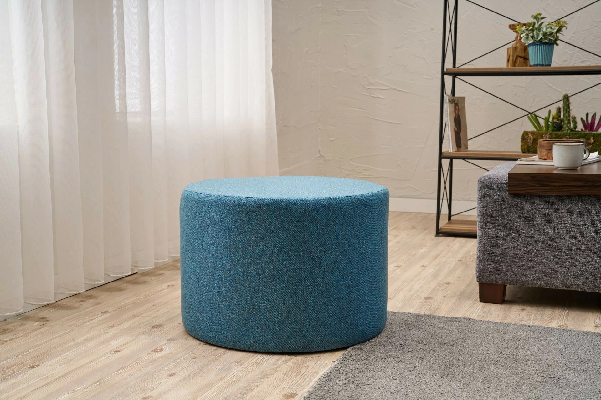 Puf Atelier del Sofa, ngjyrë kaltër, Likya