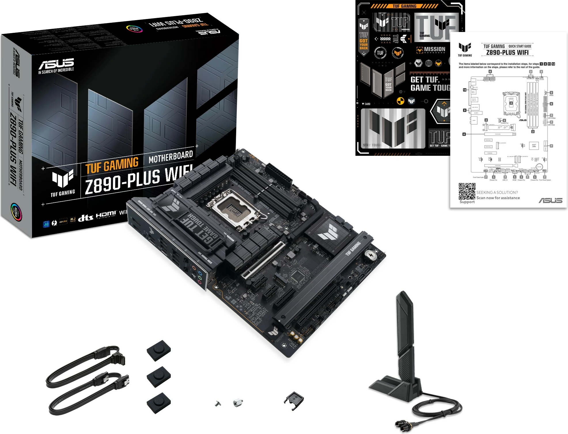 Pllakë amë ASUS TUF GAMING Z890-PLUS WIFI, Intel, LGA 1851, DDR5, 192 GB