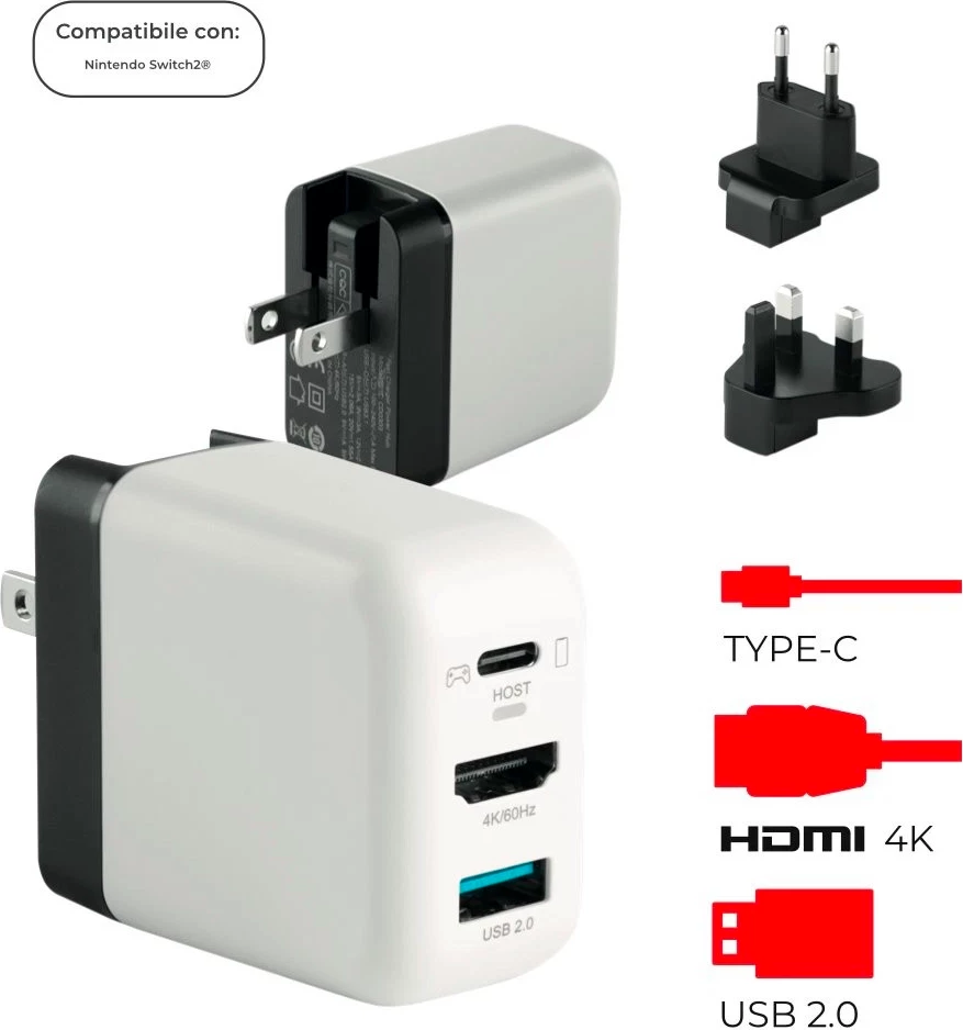 Karikues Skull Factory NS2 PowerDock 65W me kabllo, i bardhë