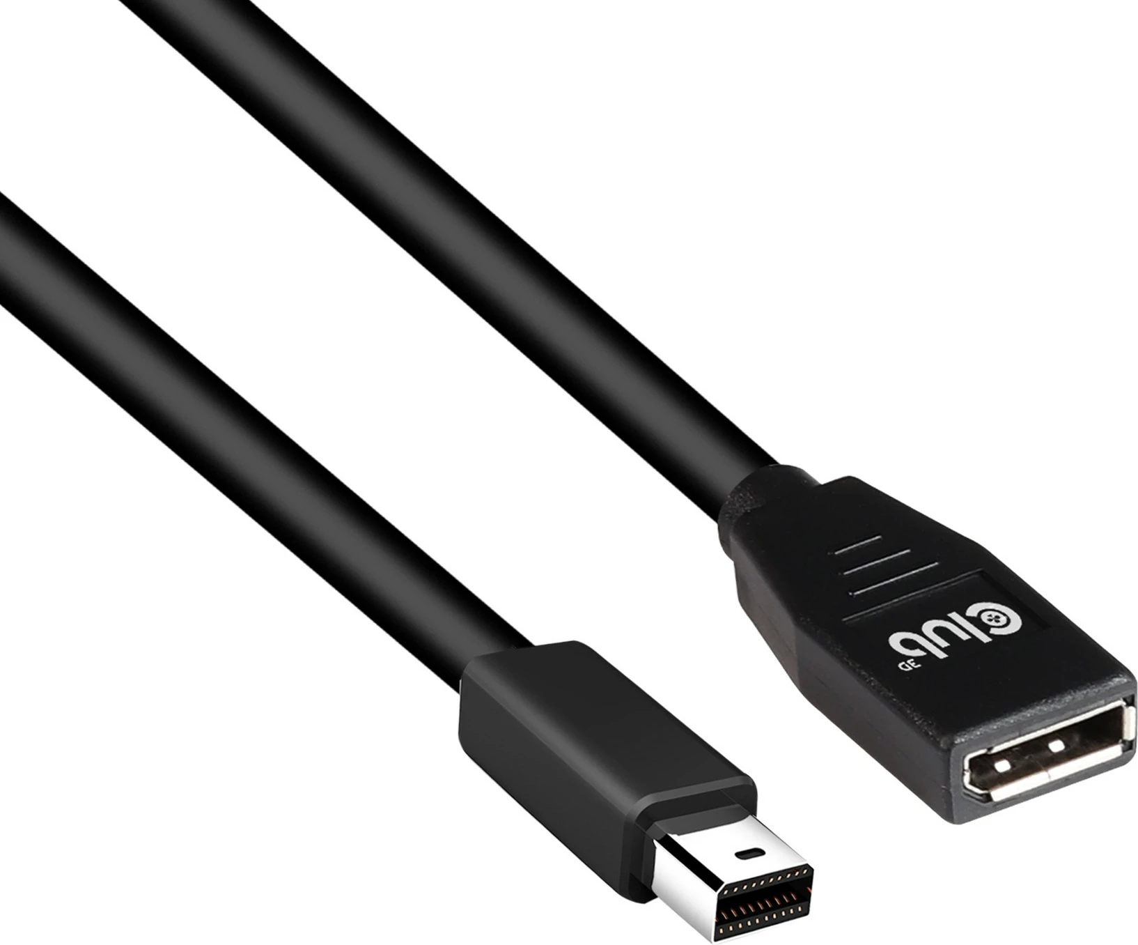 Kabllo Club3D Mini DisplayPort në DisplayPort 1.4, 1m, 8K, e zezë