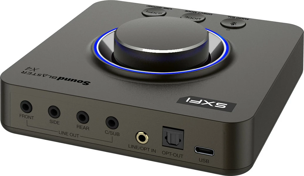Kartë zëri Creative Sound Blaster X4, USB, 7.1, 24-bit, e zezë