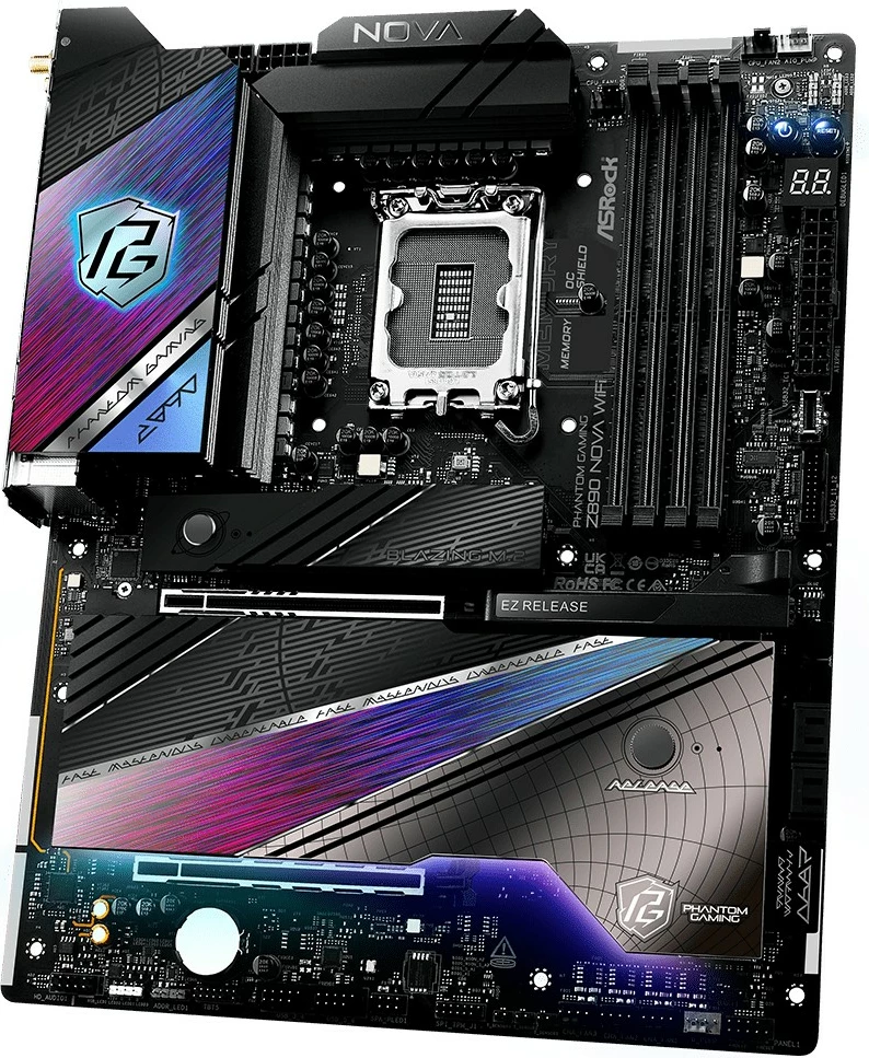 Pllakë amë ASRock Phantom Gaming Z890 Nova WiFi, LGA 1851, DDR5, Wi-Fi 7, ATX