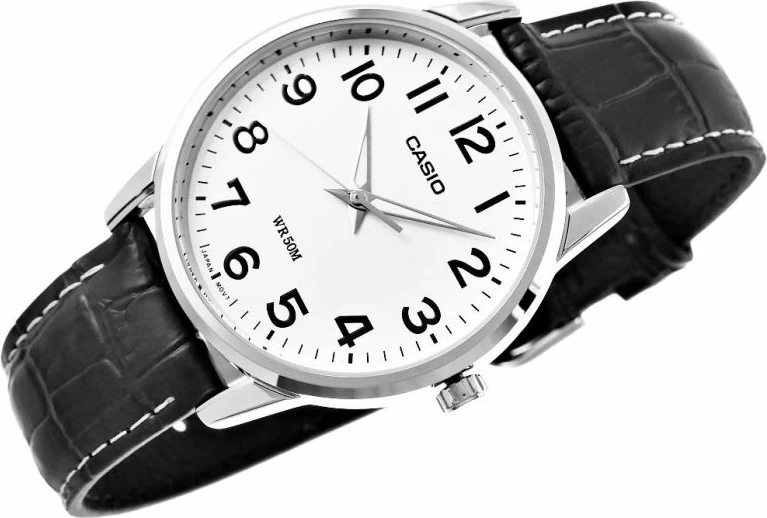 Orë dore për meshkuj Casio, e zezë