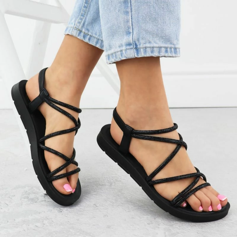 Sandale femrash Filippo DS6884, të zeza