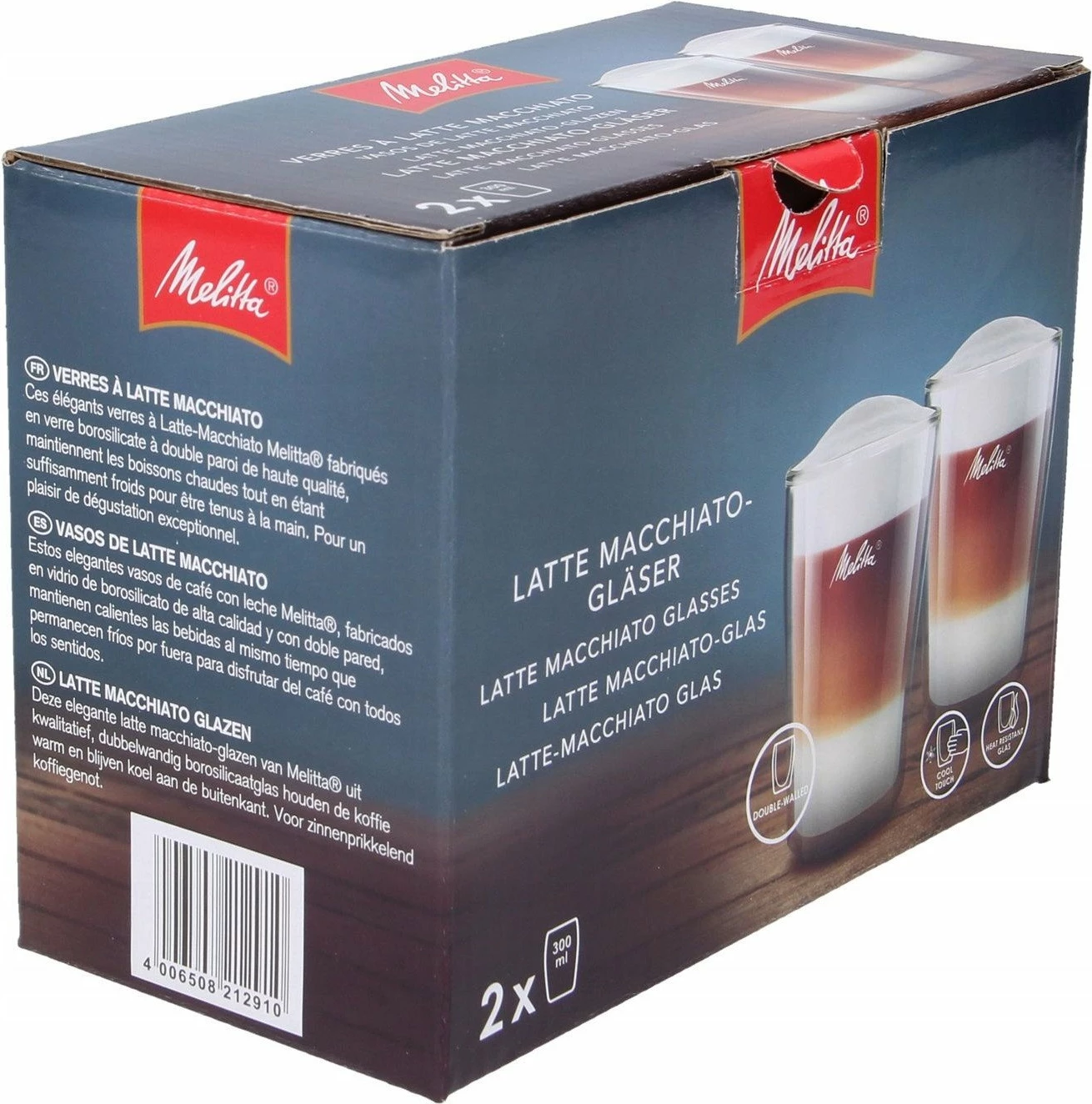 Gotë latte termale Melitta 6761118 300 ml, transparente, set 2 copë