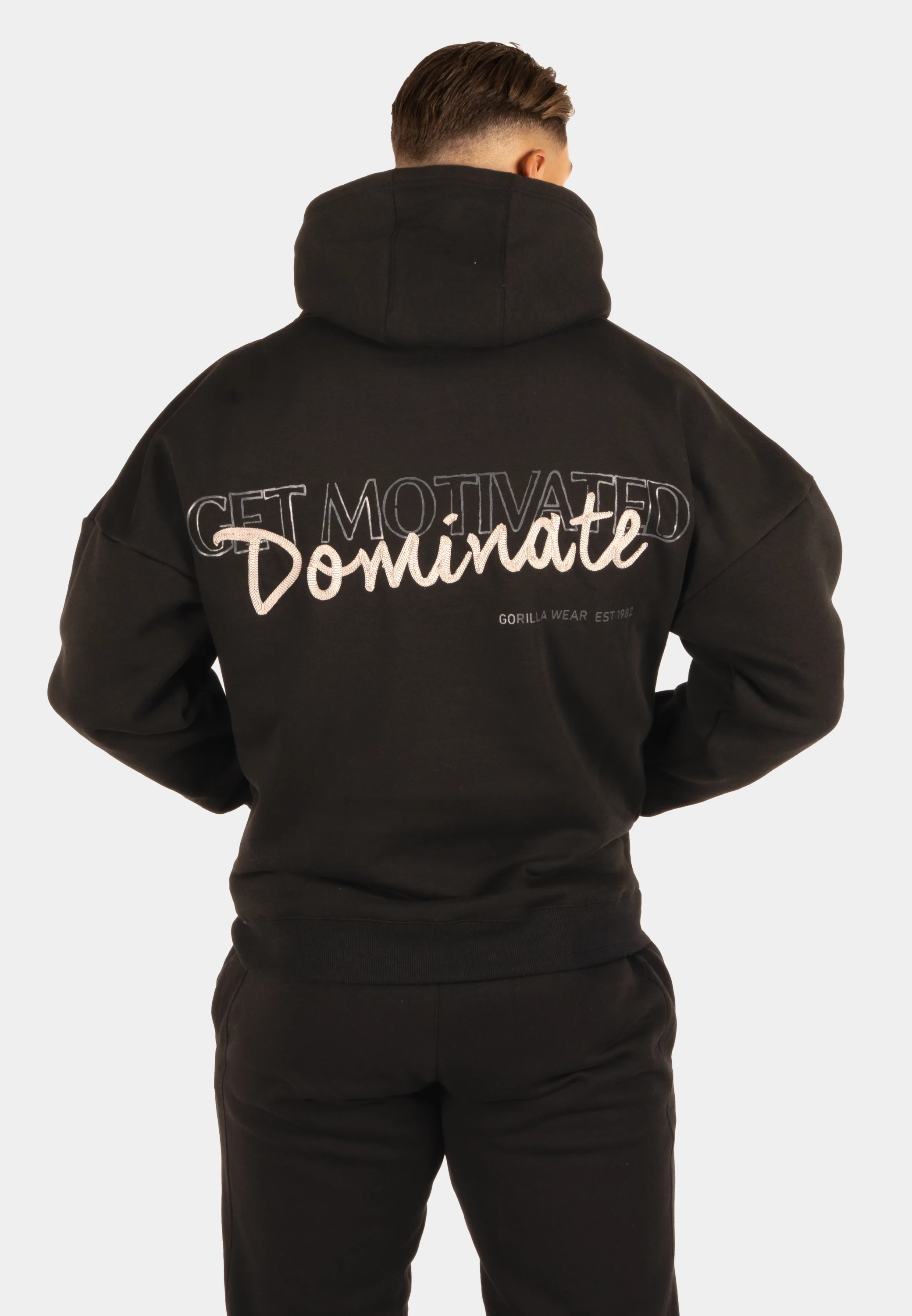 Jordan Oversized Hoodie - Black [Madhësia: M]