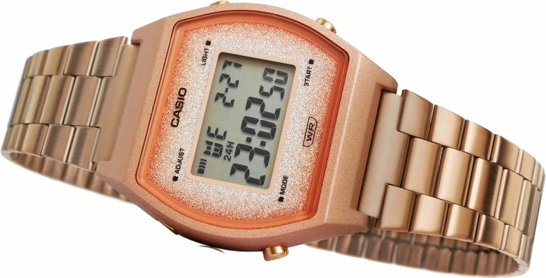 Orë dore Casio për femra, rozë