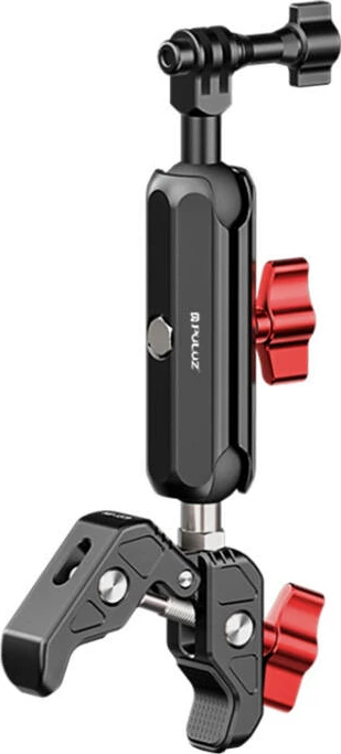 Mbajtës për kamera aksioni Puluz PU3211 për motoçikletë/biçikletë, i zi me të kuqe