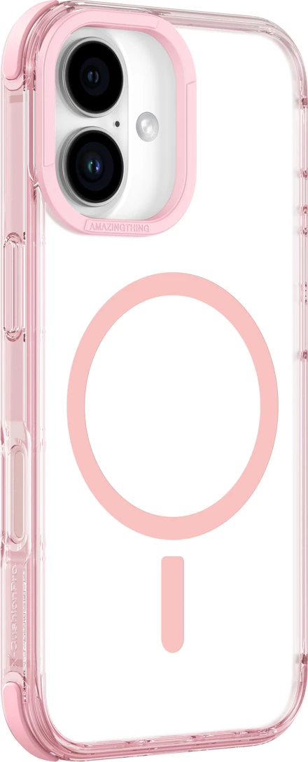 Mbështjellës AmazingThing Omni Mag për iPhone 16, rozë e errët