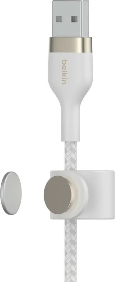 Kabllo Belkin CAA010BT3MWH, 3 m, USB A në USB C/Lightning, Bardhë