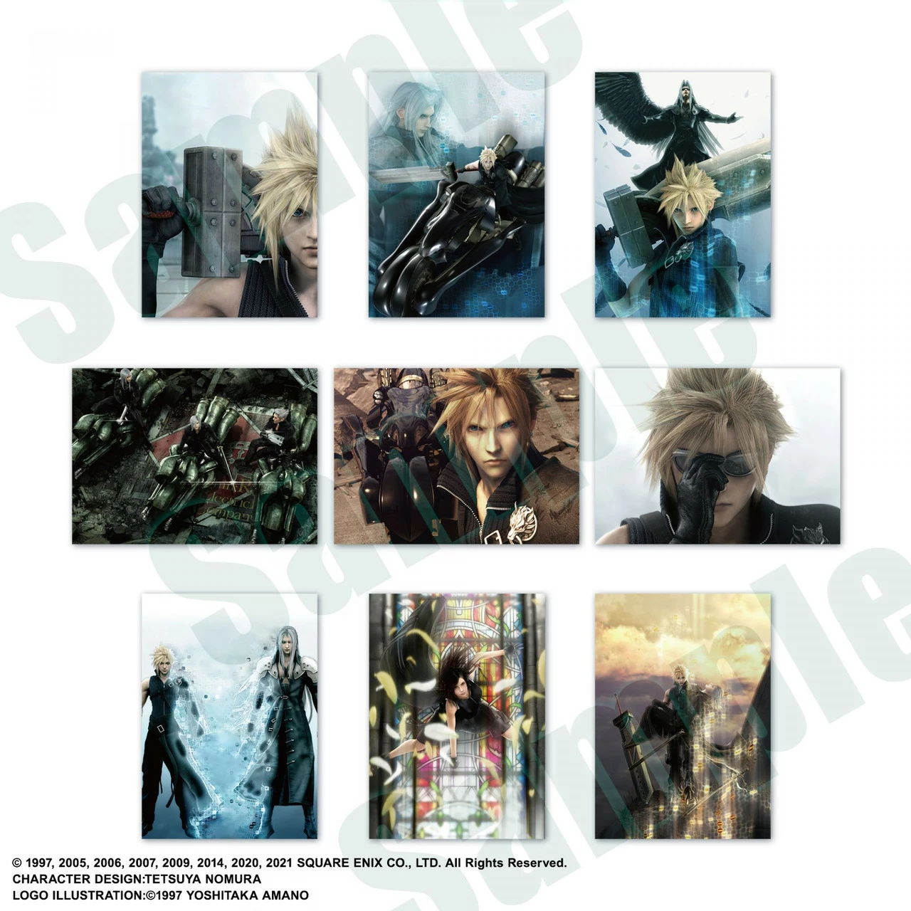 Set kartash koleksionuese Square Enix Final Fantasy VII Anniversary Art Museum Digital Card Plus, display 20 pako, ENG