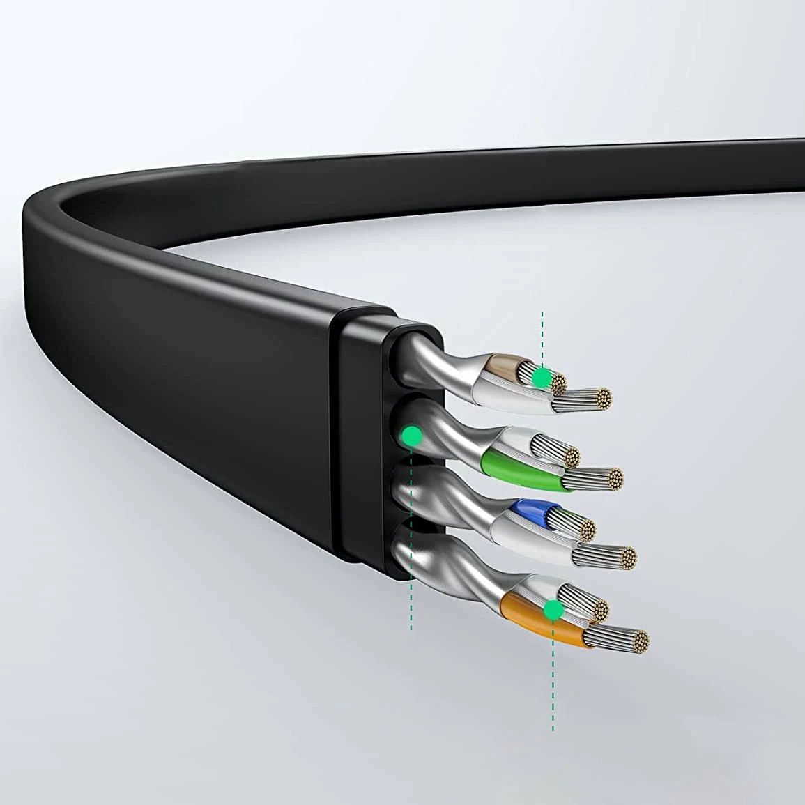 Kabllo rrjeti Ugreen NW102 50175, Cat 6, 3m, e zezë