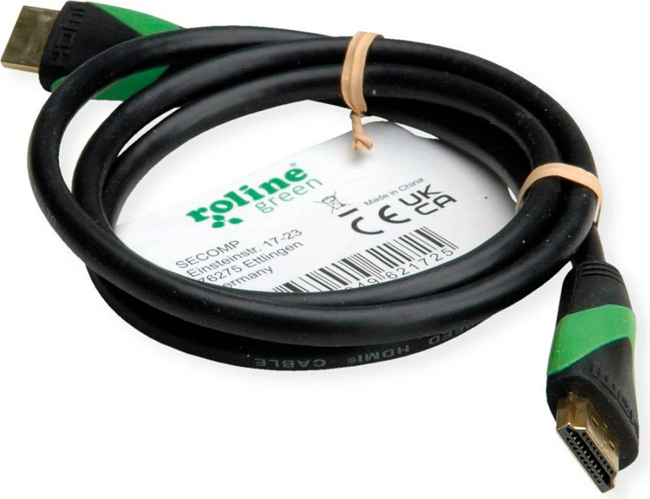 Kabllo HDMI ROLINE 11.44.6011, 2 m, HDMI-A në HDMI-A, 8K 60Hz, HDR, e zezë