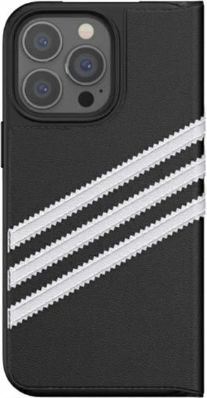 Mbështjellës Adidas OR Booklet Case PU për iPhone 13/13 Pro 6.1", zi-bardhë