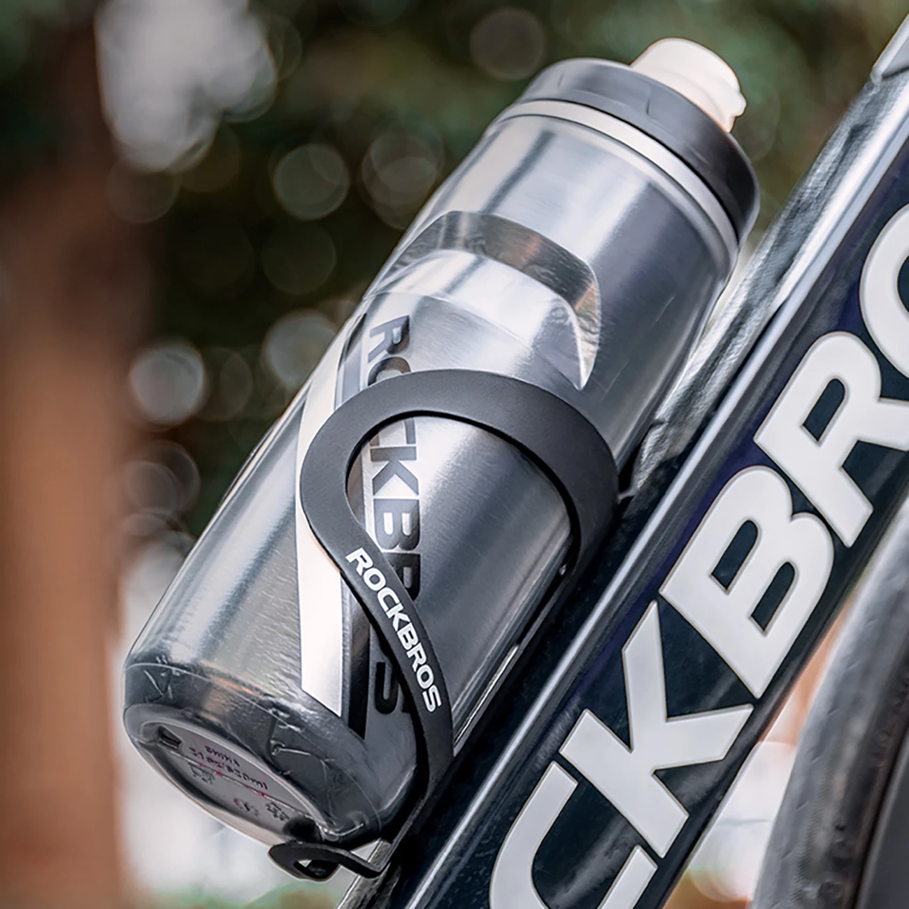 Bidon termik për biçikletë Rockbros 35210022002 620 ml BPA-free, PP5, e zezë gradient