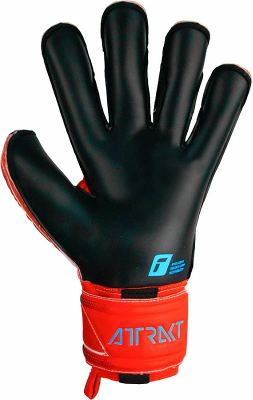 Doreza portieri për meshkuj Reusch Attrakt Gold X Evolution Cut Finger Support, të kuqe [Madhësia: 8.5]