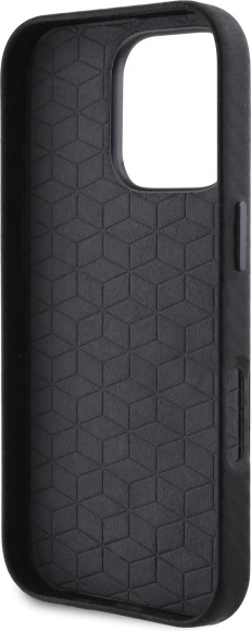 Mbështjellës BMW Carbon Wrapped Metal për iPhone 16 Pro Max, i zi
