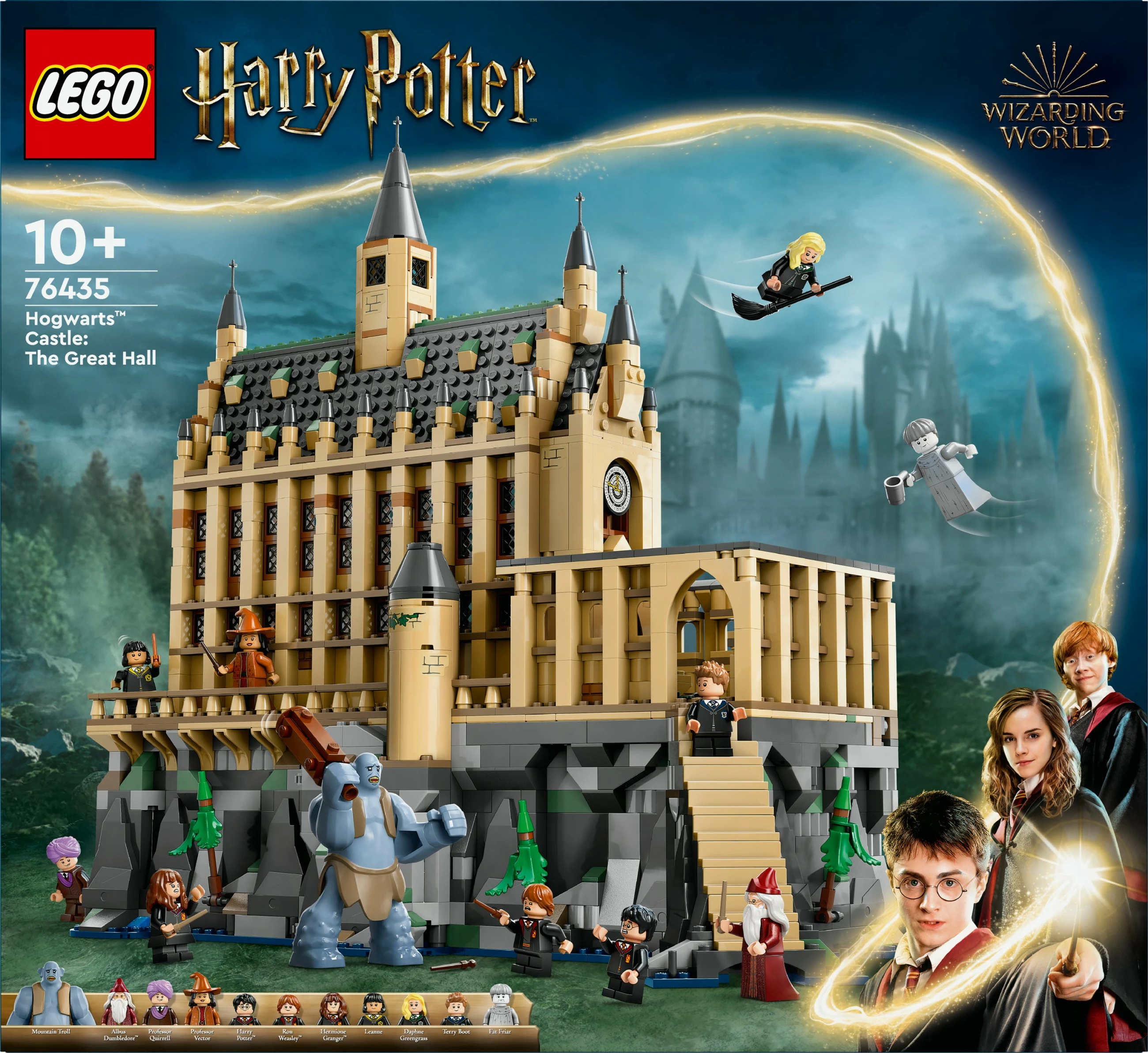 Set ndërtimi LEGO Hogwarts™ Castle: The Great Hall, 1732 pjesë, plastikë, 2.92 kg
