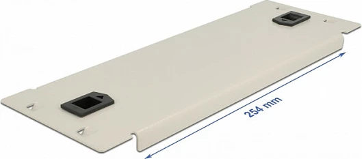 Panel i verbër DeLOCK 10" 2U, montim pa mjete, metal, gri