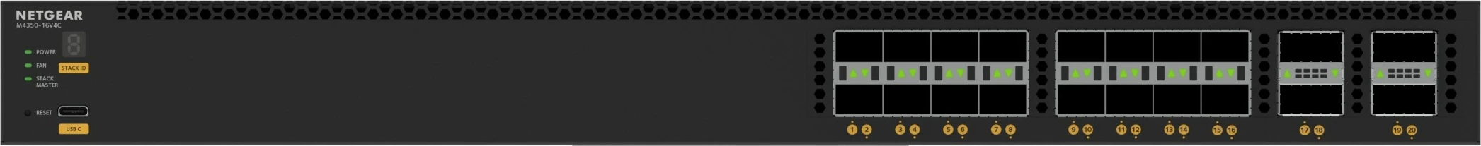 Switch NETGEAR M4350-16V4C, Managed, L3, Full duplex, Rack mounting