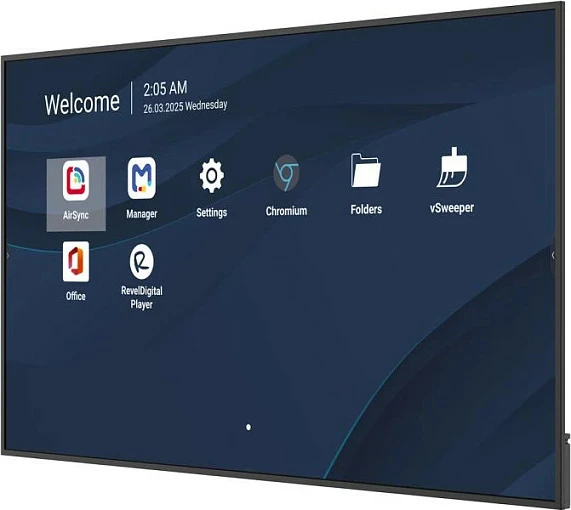 Ekran komercial ViewSonic CDE14-2C 86", 4K LCD, Android, 24/7, Wi‑Fi, anti-glare, i zi