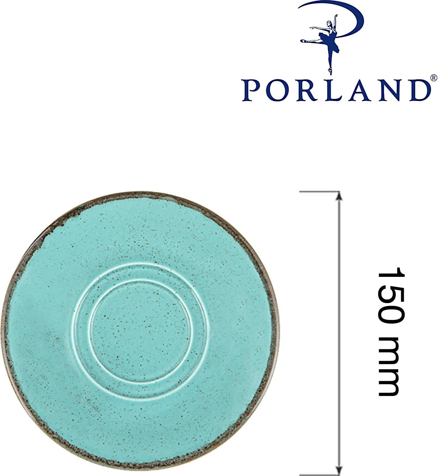 Nënfilxhan për filxhan të stivueshëm Porland Seasons Laguna 150mm Blu qielli set 6 copë