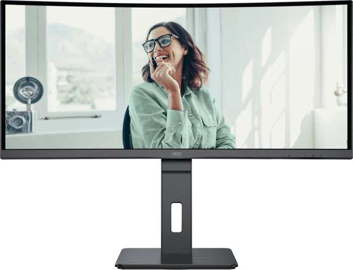 Monitor i lakuar AOC CU34P3CV 34\" UWQHD VA 100Hz, USB-C 65W, KVM, RJ45, i zi