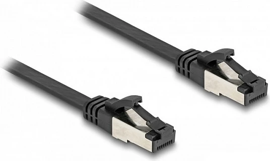 Kabllo rrjeti DeLOCK RJ45 Cat8.1 Flat Patch, 2 m, 40Gbps, e zezë