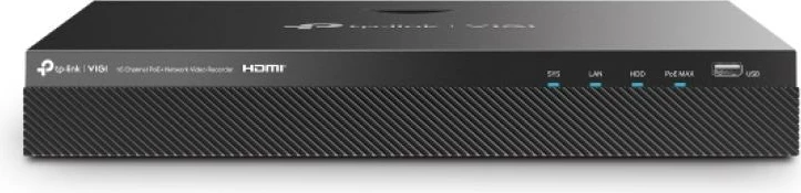 Regjistrues video rrjeti (NVR), TP-Link VIGI NVR2016H-16MP, 16 kanale PoE, deri 16MP, HDMI, e zezë