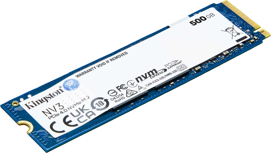 SSD Kingston NV3 500GB M.2 2280 NVMe PCIe 4.0 (5000/3000MB/s)